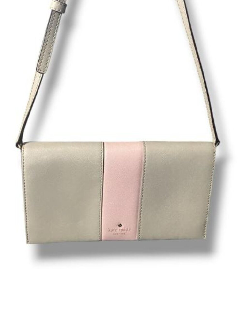 NWOT - Kate Spade Women's Cedar Street Racing Stripe Cali Crossbody Bag Rose